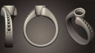Jewelry rings Engagement Ring 3 3d model